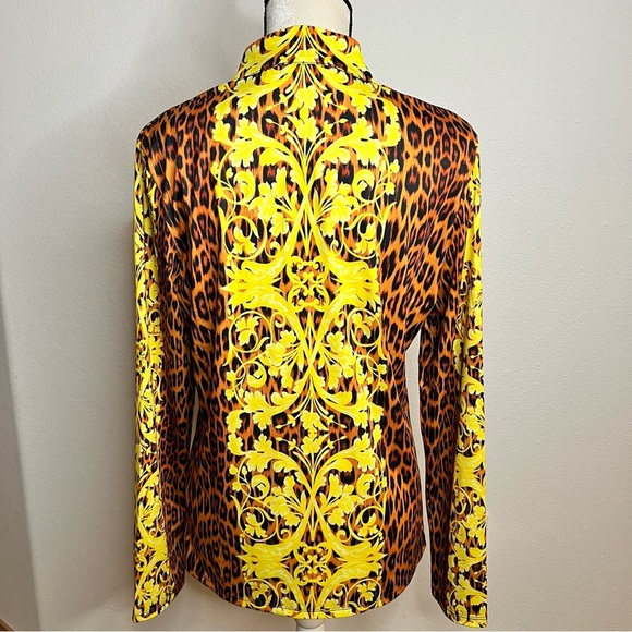 CeGolfs Golf Polo Shirt Yellow Long Sleeve Top Ladies Golf Attire Size XL NWT - Picture 6 of 12